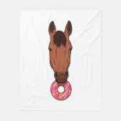 Paarden met Donut Fleece Deken (Voorkant)