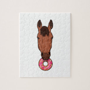 Paarden met Donut Legpuzzel