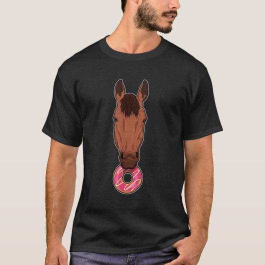 Paarden met Donut T-shirt (Voorkant)