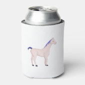 Paarden met een blauwe mane blikjeskoeler (Blikje Voorkant)