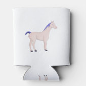 Paarden met een blauwe mane blikjeskoeler (Achterkant)