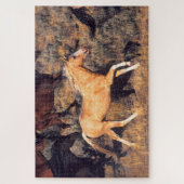 Paarden met een Ponderosa Ranch Legpuzzel (Verticaal)