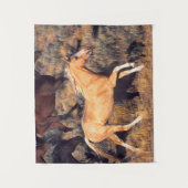 Paarden met een Ponderosa Ranch Wandkleed (Voorkant)