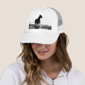Paarden met elegante moderne Pop art Sjabloon Trucker Pet (In situ)