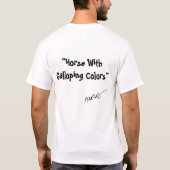 Paarden met galoping-kleuren t-shirt (Achterkant)