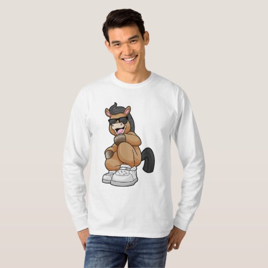 Paarden met grote schoenen t-shirt (Voorkant volledig)
