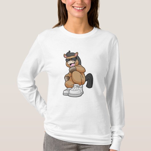 Paarden met grote schoenen t-shirt (Voorkant)