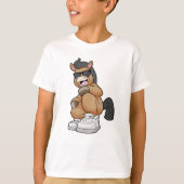 Paarden met grote schoenen t-shirt (Voorkant)