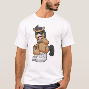 Paarden met grote schoenen t-shirt