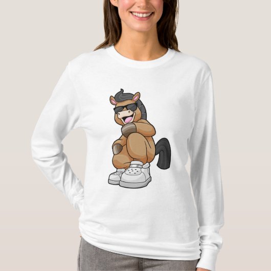Paarden met grote schoenen t-shirt (Voorkant)