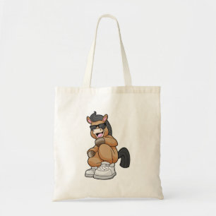 Paarden met grote schoenen tote bag