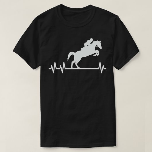 Paarden met hartslag Pulse Rider T-shirt (Design voorkant)