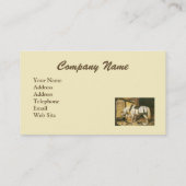 Paarden met kinderen  Visitekaartje (Achterkant)