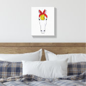 Paarden met lint canvas afdruk (Insitu (Slaapkamer))