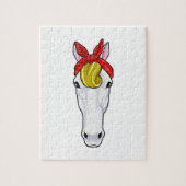 Paarden met lint legpuzzel (Verticaal)