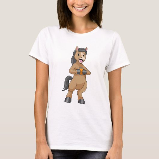 Paarden met Mok van Oranje sap T-shirt (Voorkant)