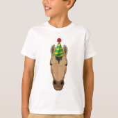 Paarden met pet van een partij t-shirt (Voorkant)