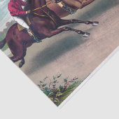 Paarden met raceverf ontkoppelen tissuepapier (Detail)