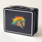 Paarden met regenboogstoelen (Achterkant)