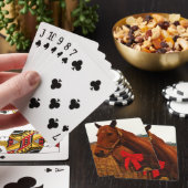 Paarden met rode poot pokerkaarten (Insitu)