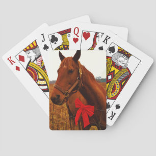 Paarden met rode poot pokerkaarten