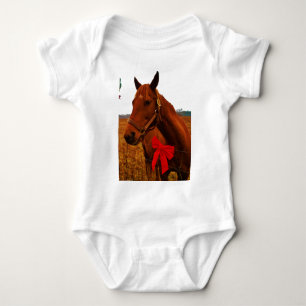 Paarden met rode poot romper