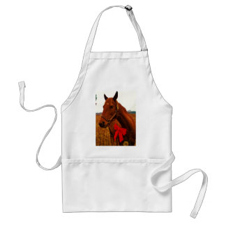 Paarden met rode poot standaard schort