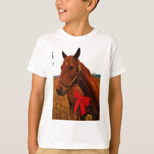 Paarden met rode poot t-shirt
