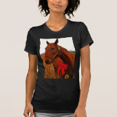 Paarden met rode poot t-shirt (Voorkant)