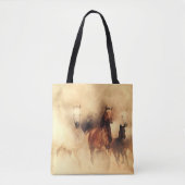 Paarden met schilfers tote bag (Voorkant)