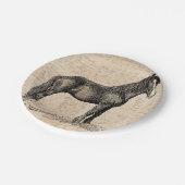 Paarden met Script Paper Papieren Bordje (Gekanteld)