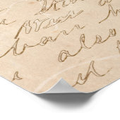 Paarden met Script Paper Poster (Hoek)