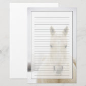 Paarden met sneeuw op kop briefpapier (Voorkant / Achterkant)
