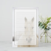 Paarden met sneeuw op kop briefpapier (Staand voorkant)