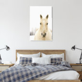Paarden met sneeuw op kop canvas afdruk (Insitu (Slaapkamer))