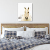Paarden met sneeuw op kop canvas afdruk (Insitu (Slaapkamer))