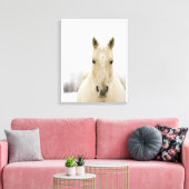 Paarden met sneeuw op kop canvas afdruk (Insitu (Woonkamer))