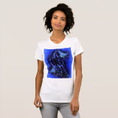 Paarden met T-Shirt Blue Sterrennacht (Voorkant volledig)