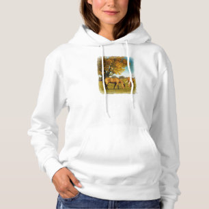Paarden met valkleuren, dames en heren hoodie