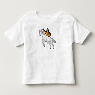 Paarden met vlinder kinder shirts