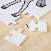 Paarden met vlinder legpuzzel (Zijkant)