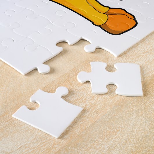 Paarden met wortel legpuzzel (Zijkant)