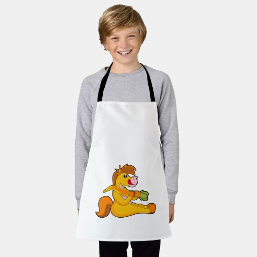 Paarden met wortel schort (Gedragen)