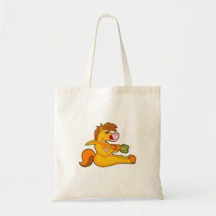 Paarden met wortel tote bag