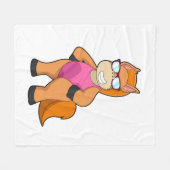 Paarden met zonnebril fleece deken (Voorkant (Horizontaal))