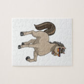 Paarden met zonnebril legpuzzel (Horizontaal)