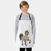 Paarden met zonnebril schort (Gedragen)