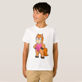 Paarden met zonnebril t-shirt (Voorkant volledig)