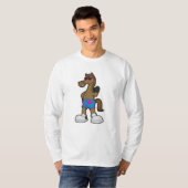 Paarden met zonnebril t-shirt (Voorkant volledig)