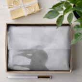 Paarden met zwarte en witte flauwvallen tissuepapier (Geschenk)